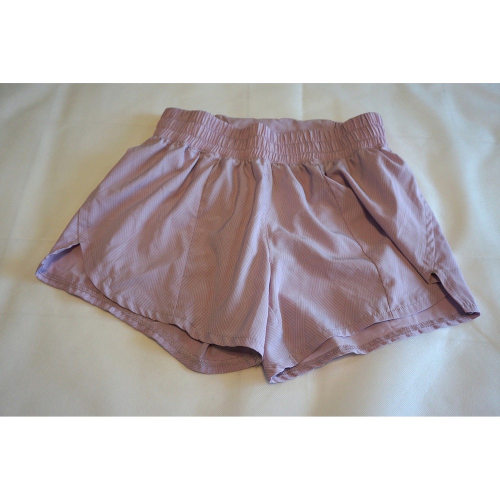 Asics Womens Lavender Geometric Running‎ Shorts XS ACSH3557WS5 Purple Athletic
